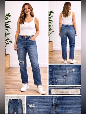 Pilcro by Anthropologie Women’s Slim Boyfriend Blue Jeans Size 25